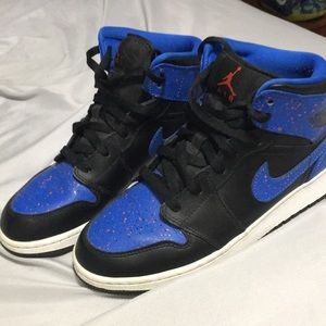 Air Jordan 1 Blue and Orange “paint splatter”